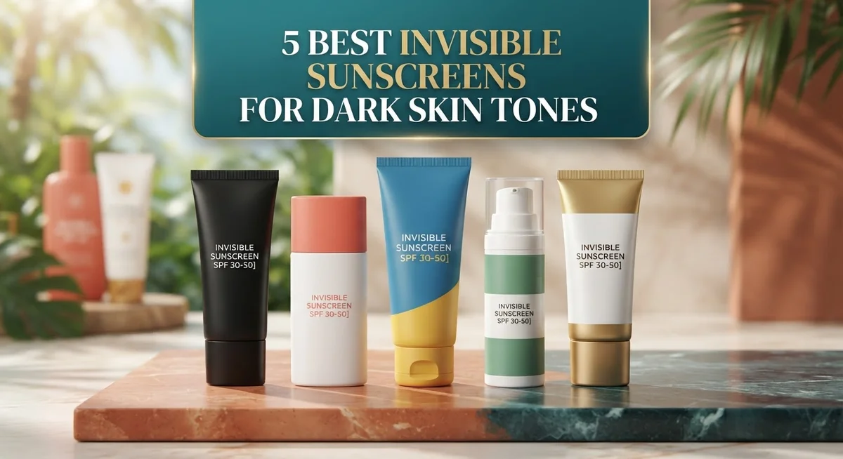 5 Best Invisible Sunscreens for Dark Skin Tones: No White Cast Formulas