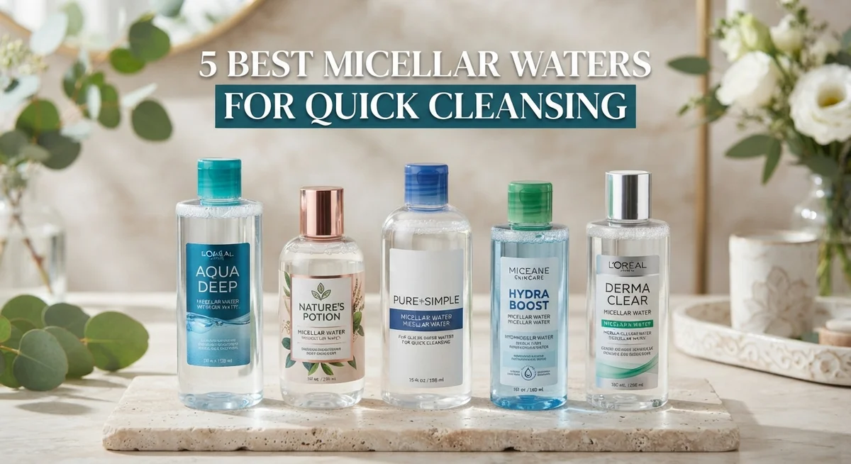 5 Best Micellar Waters for Quick Cleansing: Top Picks