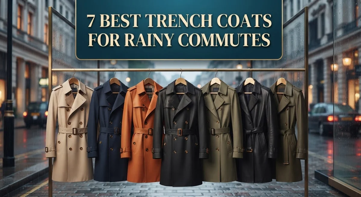 7 Best Trench Coats for Rainy Commutes: Waterproof & Stylish Options